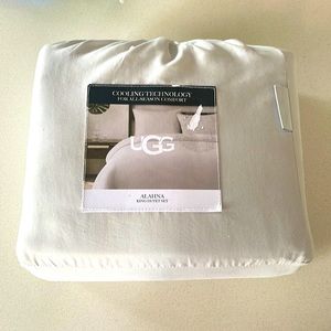 New UGG Cooling Technology King Duvet Set Color Stone/Gray 100% Polyester